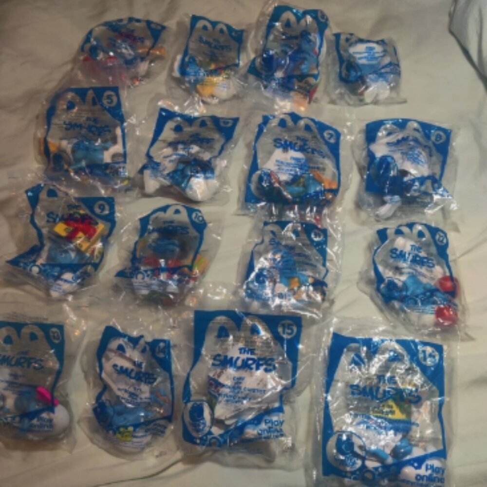 McDonalds Smurfs Toys Complete Set 2011 Happy Meal Figures Sealed